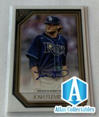 2021 Topps Gallery Baseball JOSH FLEMING Rookie Auto #RA-JF Tampa Bay Rays RC